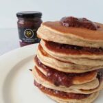 Fluffy Keto Pancakes with Jam