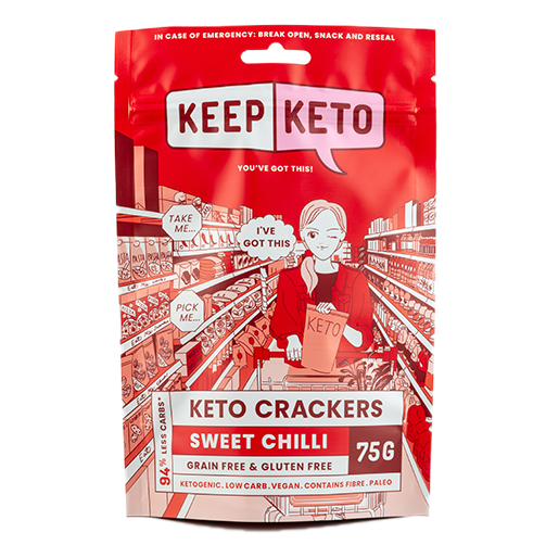 Sweet Chilli | Keep Keto Crackers | Grain Free & Gluten Free