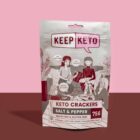 Keto Salt and Pepper Crackers