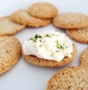 salt and pepper keto crackers