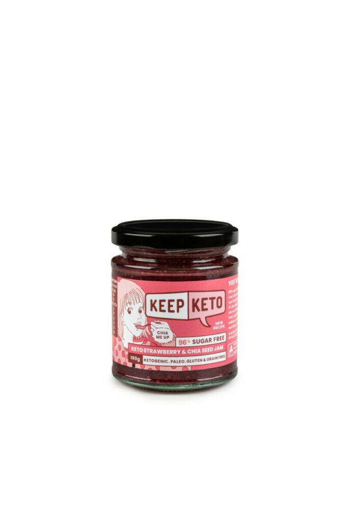 keto strawberry & chia jam