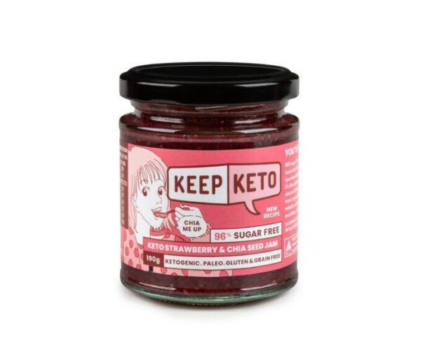 keto strawberry & chia jam