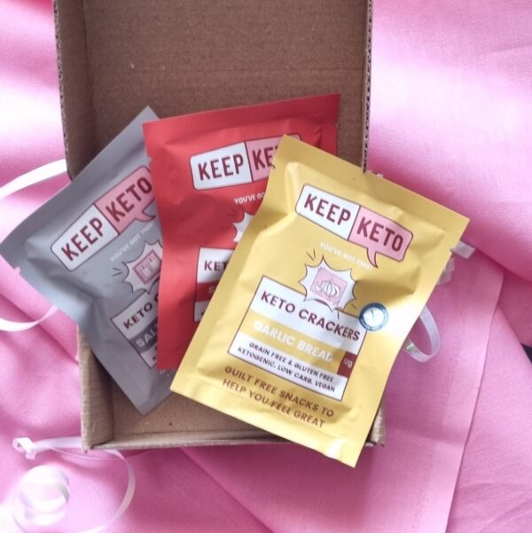 the mini keto sampler giftboxed. great stocking fillers!
