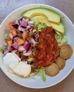 mexican bowl healthy, low carb, keto