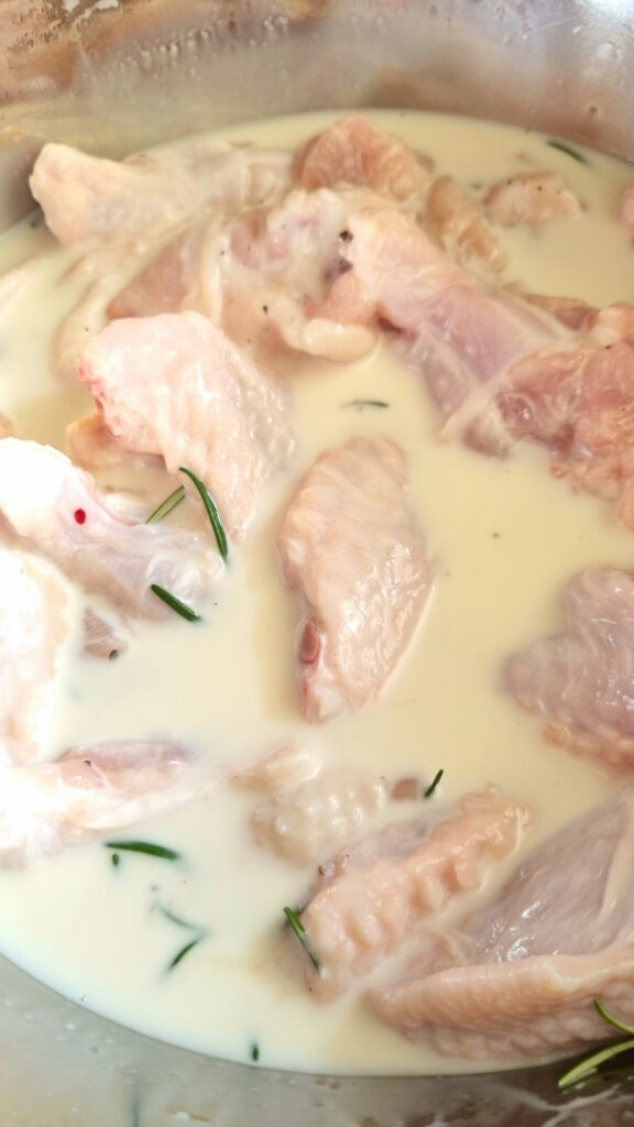 chicken in rosemary milk